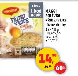 Penny Market Maggi polévka přidej vejce nabídka