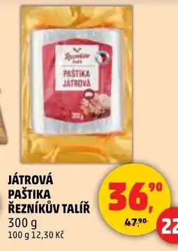 Penny Market Játrová paštika řezníkův talíř nabídka