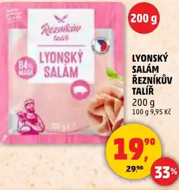 Penny Market Lyonský salám řezníkův talíř nabídka