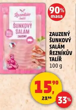 Penny Market Zauzený šunkový řezníkův talíř nabídka
