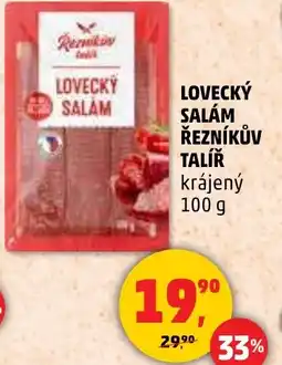 Penny Market Lovecký salam řezníkův talíř nabídka