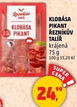 Penny Market Klobása pikant řezníkův talíř krájená nabídka