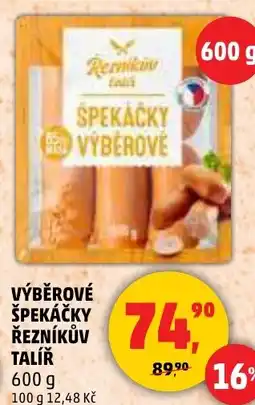 Penny Market Výběrové špekáčky řezníkův talíř nabídka