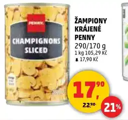 Penny Market Žampiony krájené penny nabídka