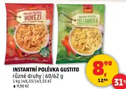 Penny Market Instantní polévka gustito nabídka