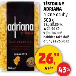 Penny Market Těstoviny adriana nabídka
