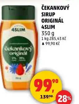 Penny Market Čekankový sirup originál 4slim nabídka