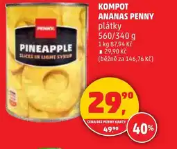 Penny Market Kompot ananas penny plátky nabídka