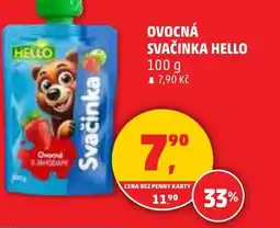 Penny Market Ovocná svačinka hello nabídka