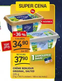 Flop CRÉME BONJOUR ORIGINAL, SALTED 225 g nabídka