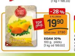 Flop EIDAM 30% 100 g, plátky nabídka