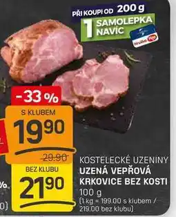 Flop UZENÁ VEPŘOVÁ KRKOVICE BEZ KOSTI 100g nabídka