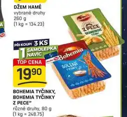 Flop BOHEMIA TYČINKY, BOHEMIA TYČINKY Z PECE různé druhy, 80 g nabídka