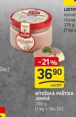 Flop BÍTEŠSKÁ PAŠTIKA JEMNÁ 200 g nabídka