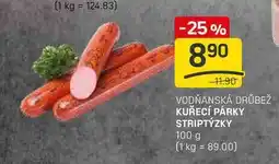 Flop KUŘECÍ PÁRKY STRIPTÝZKY 100 g nabídka