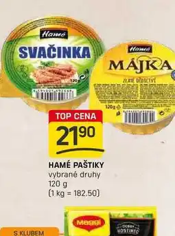Flop HAMÉ PAŠTIKY vybrané druhy 120 g nabídka