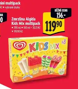 Albert Zmrzlina Algida Kids Mix multipack 398 ml nabídka