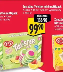 Albert Zmrzlina Twister mini multipack 400 ml nabídka