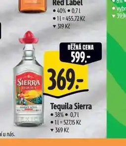 Albert Tequila Sierra 0,7 l nabídka