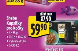 Albert Sheba Kapsičky pro kočky 4×85g nabídka