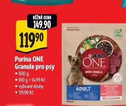 Albert Purina ONE Granule pro psy 800 g nabídka