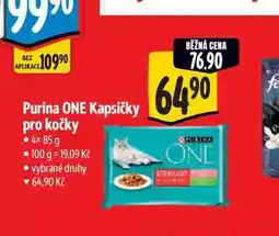 Albert Purina ONE Kapsičky pro kočky 4x85g nabídka