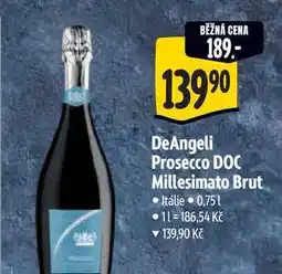 Albert DeAngeli Prosecco DOC Millesimato Brut 0,75 l nabídka