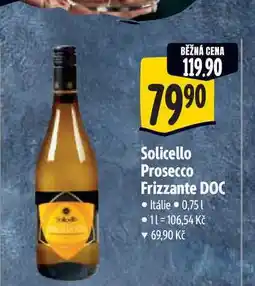 Albert Solicello Prosecco Frizzante DOC 0,75 l nabídka