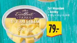 Albert Sýr Maasdam -kostky 120 g nabídka