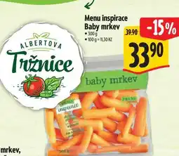 Albert Menu inspirace Baby mrkev 300g nabídka