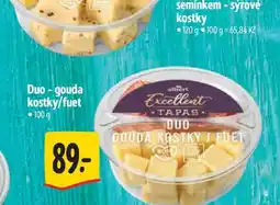 Albert Duo-gouda kostky/fuet 100 g nabídka
