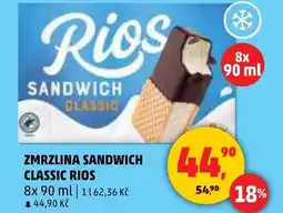 Penny Market Zmrzlina sandwich classic rios nabídka