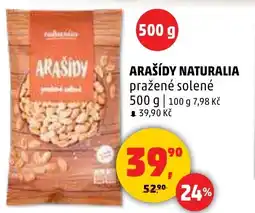 Penny Market Arašídy naturalia pražené solené nabídka
