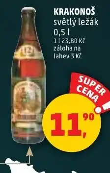 Penny Market Krakonoš světlý ležák nabídka