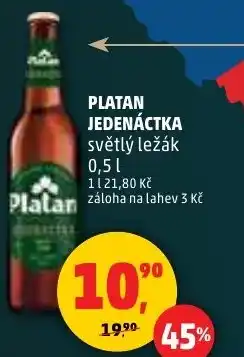 Penny Market Platan jedenáctka světlý ležák nabídka
