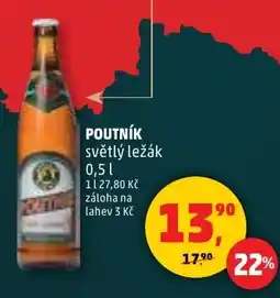 Penny Market Poutník světlý ležák nabídka
