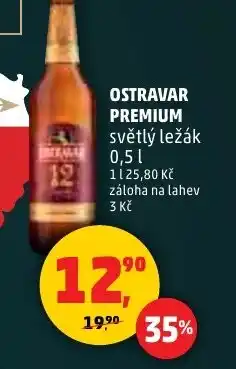 Penny Market Ostravar premium světlý ležák nabídka