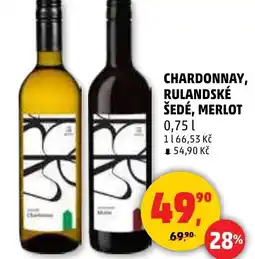 Penny Market Chardonnay, rulandské šedé, merlot nabídka