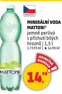 Penny Market Minerální voda mattoni nabídka