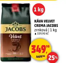 Penny Market Káva velvet crema jacobs zrnková nabídka
