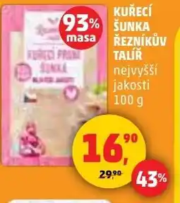 Penny Market Kuřecí šunka řezníkův talíř nabídka