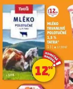 Penny Market Mléko trvanlivé polotučné 1.5% tatra nabídka