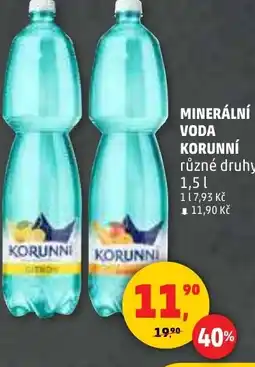 Penny Market Minerální voda korunní nabídka