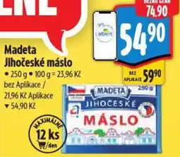 Albert Madeta Jihočeské máslo nabídka