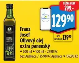 Albert Franz Josef Olivový olej extra panenský nabídka