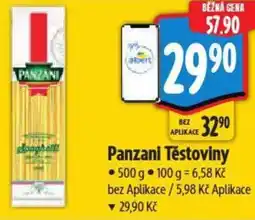 Albert Panzani Těstoviny nabídka