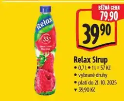 Albert Relax Sirup nabídka