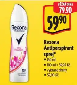 Albert Rexona Antiperspirant sprej nabídka