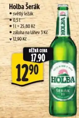 Albert Holba Šerák světlý ležák nabídka