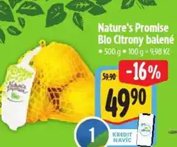 Albert Nature's Promise Blo Citrony balené nabídka